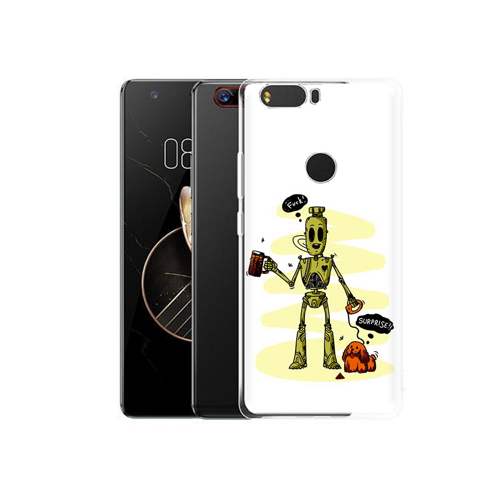 

Чехол MyPads Tocco для ZTE Nubia Z17 прикольный робот (PT75244.452.557), Прозрачный, Tocco