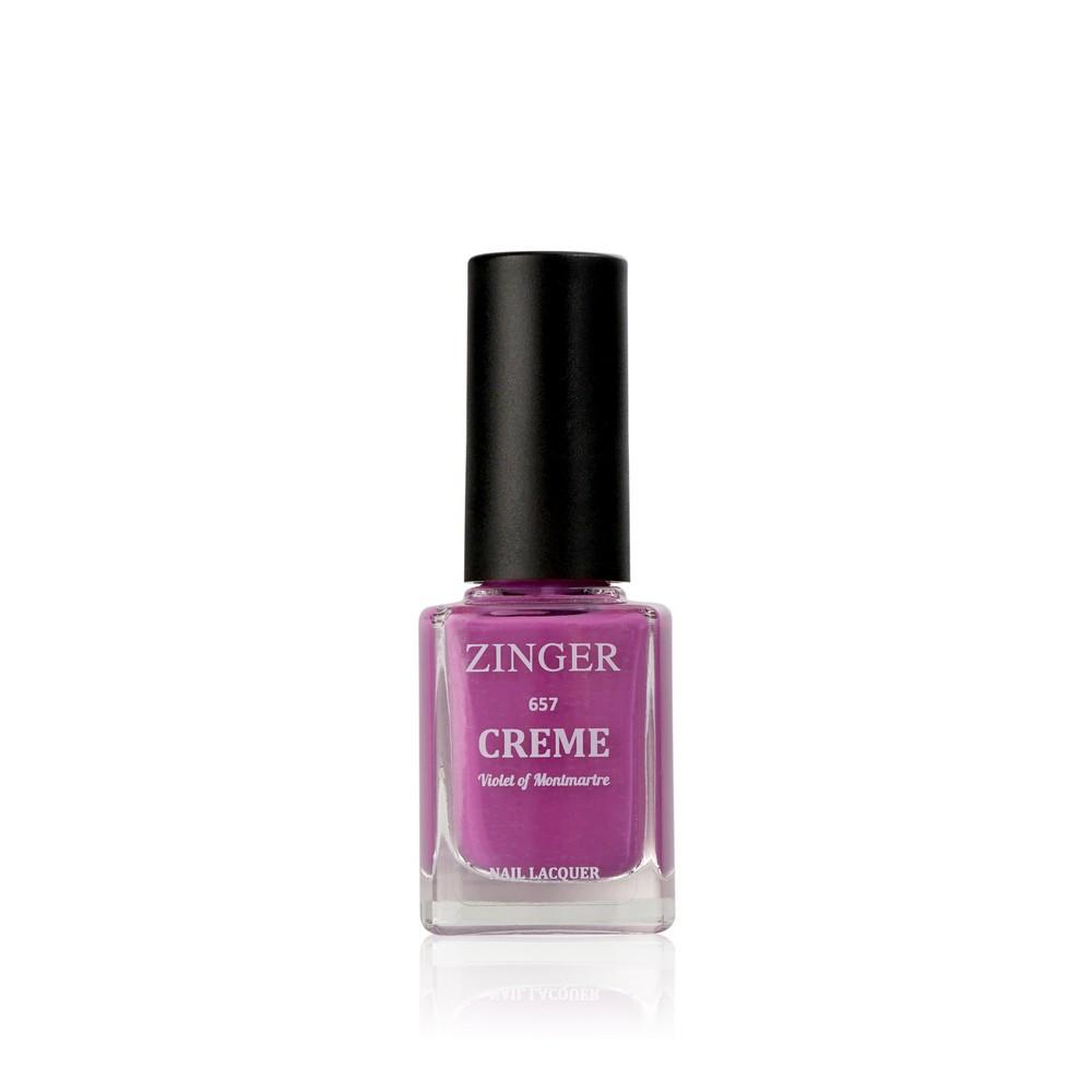 Лак для ногтей Zinger Creme violet of montmartre 657 фиолетовый 12 мл