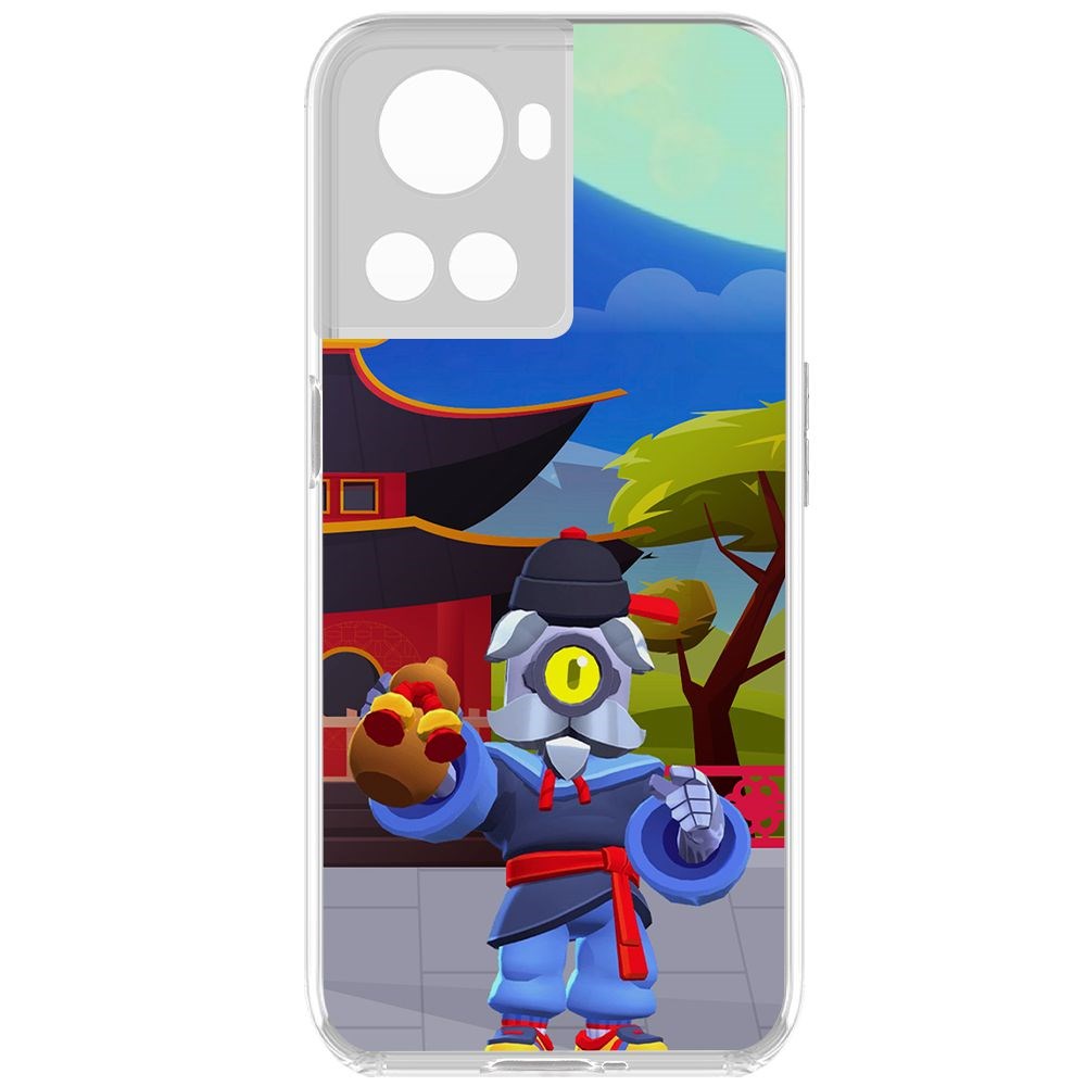 

Чехол-накладка Brawl Stars-Великий Мастер Барли для OnePlus 10R, Прозрачный