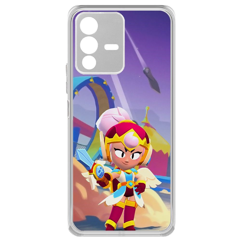

Чехол-накладка Brawl Stars-Валькирия Джанет для Vivo V23, Прозрачный