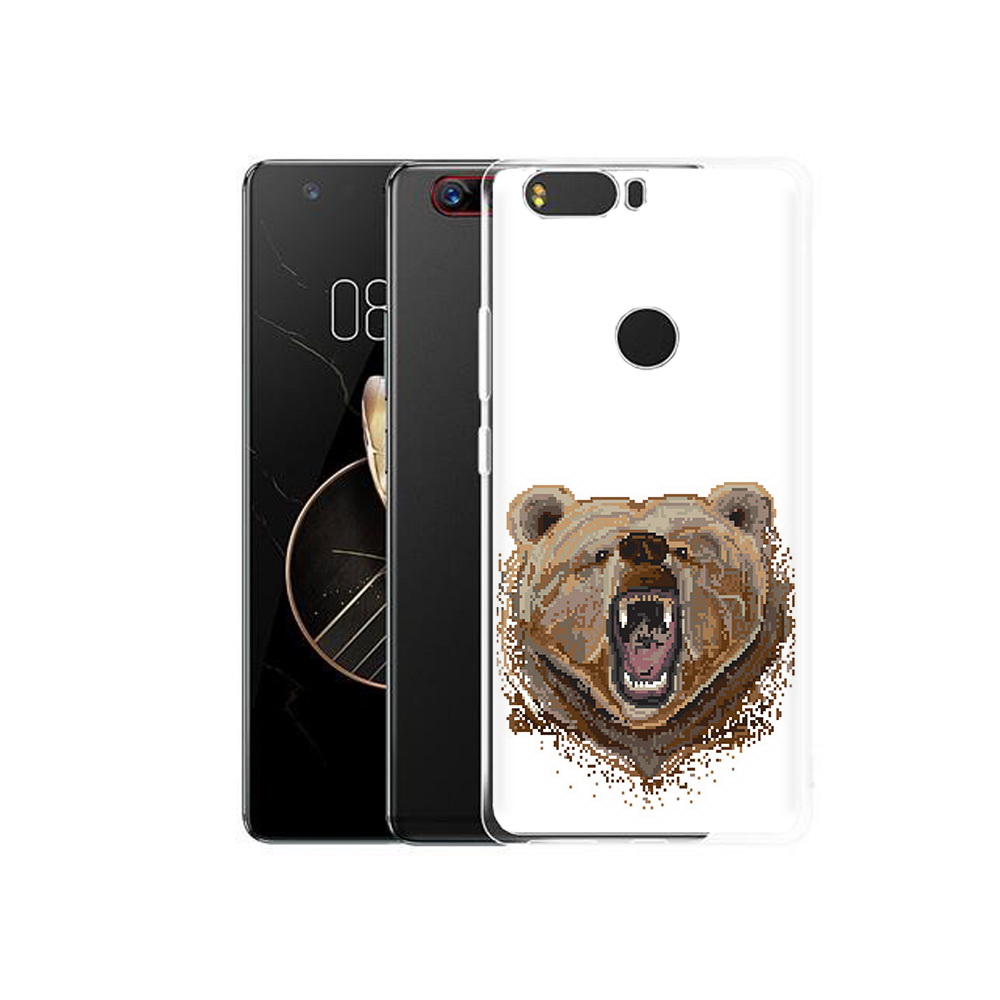 Чехол MyPads Tocco для ZTE Nubia Z17 пиксельный медведь (PT75244.452.539)