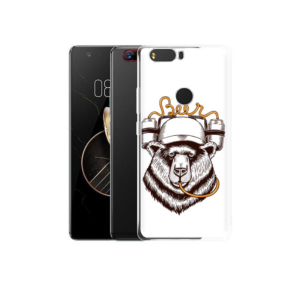 Чехол MyPads Tocco для ZTE Nubia Z17 пивной медведь (PT75244.452.538)