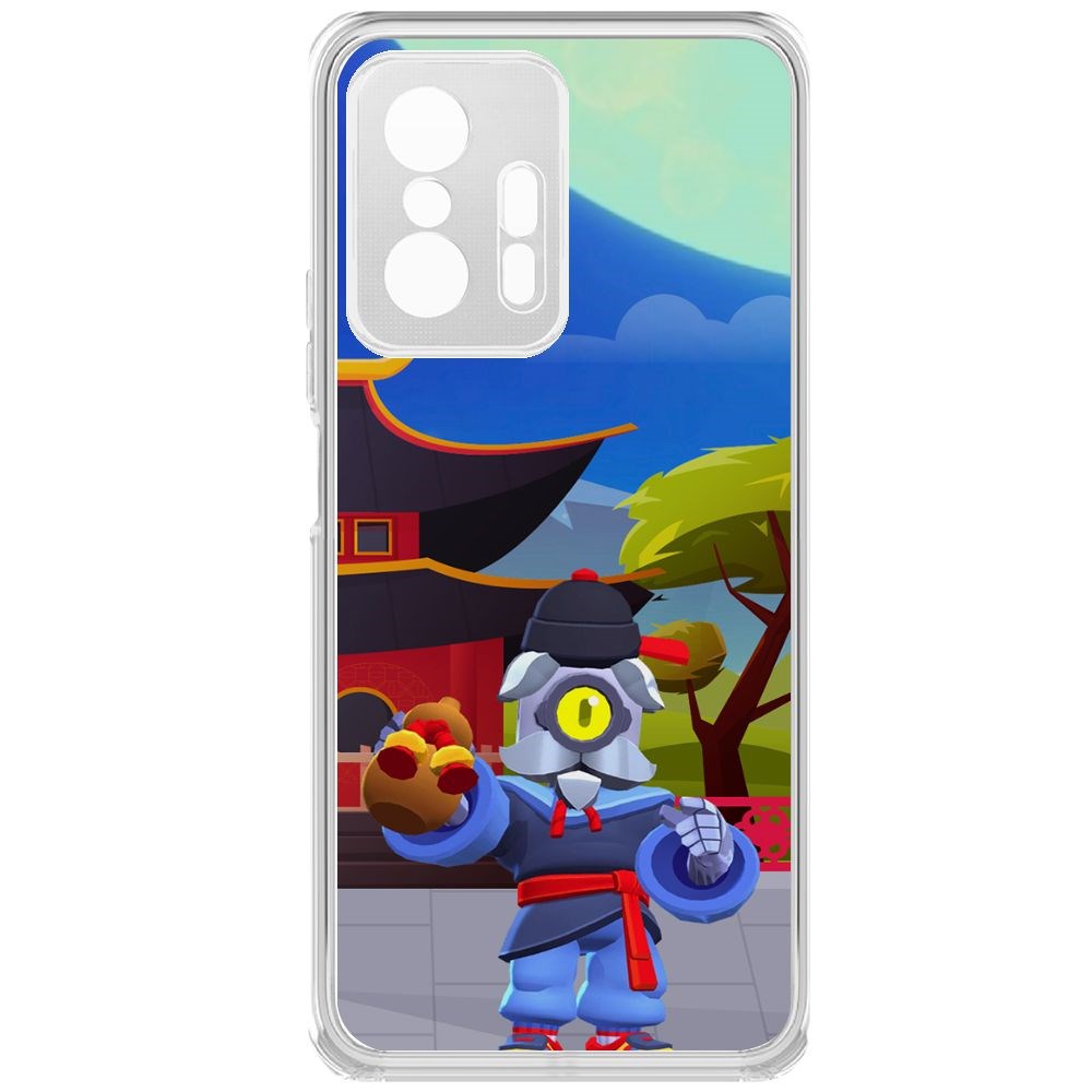 

Чехол-накладка Brawl Stars-Великий Мастер Барли для Xiaomi 11T Pro, Прозрачный