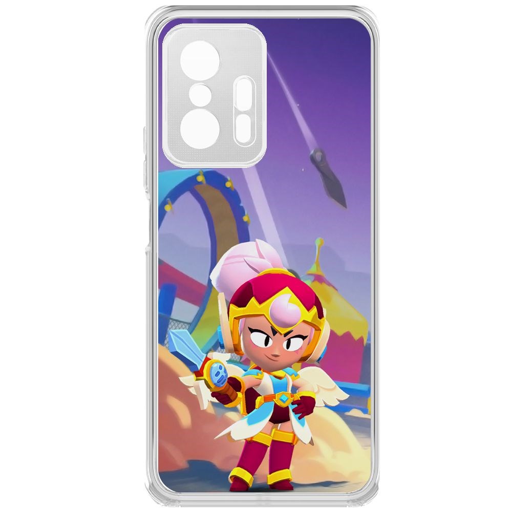 

Чехол-накладка Brawl Stars-Валькирия Джанет для Xiaomi 11T Pro, Прозрачный