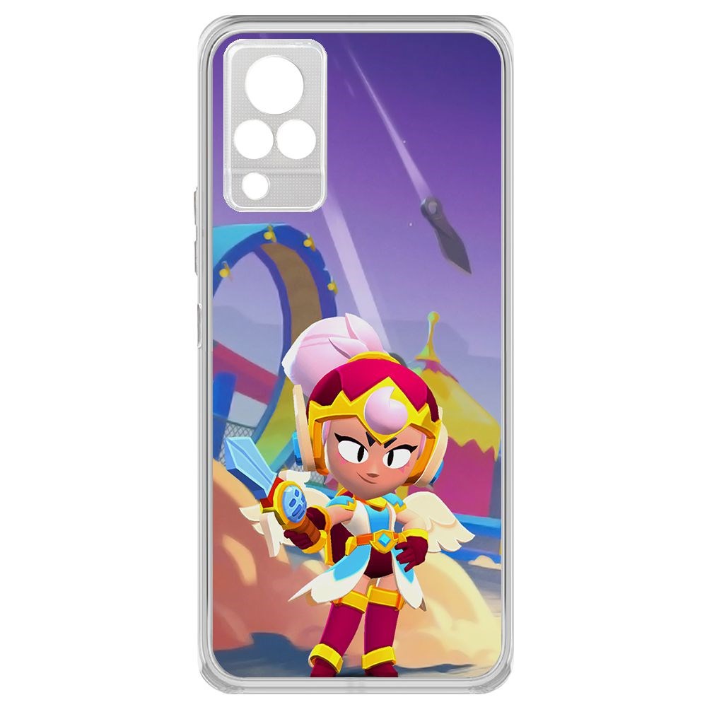 

Чехол-накладка Brawl Stars-Валькирия Джанет для Vivo V21, Прозрачный