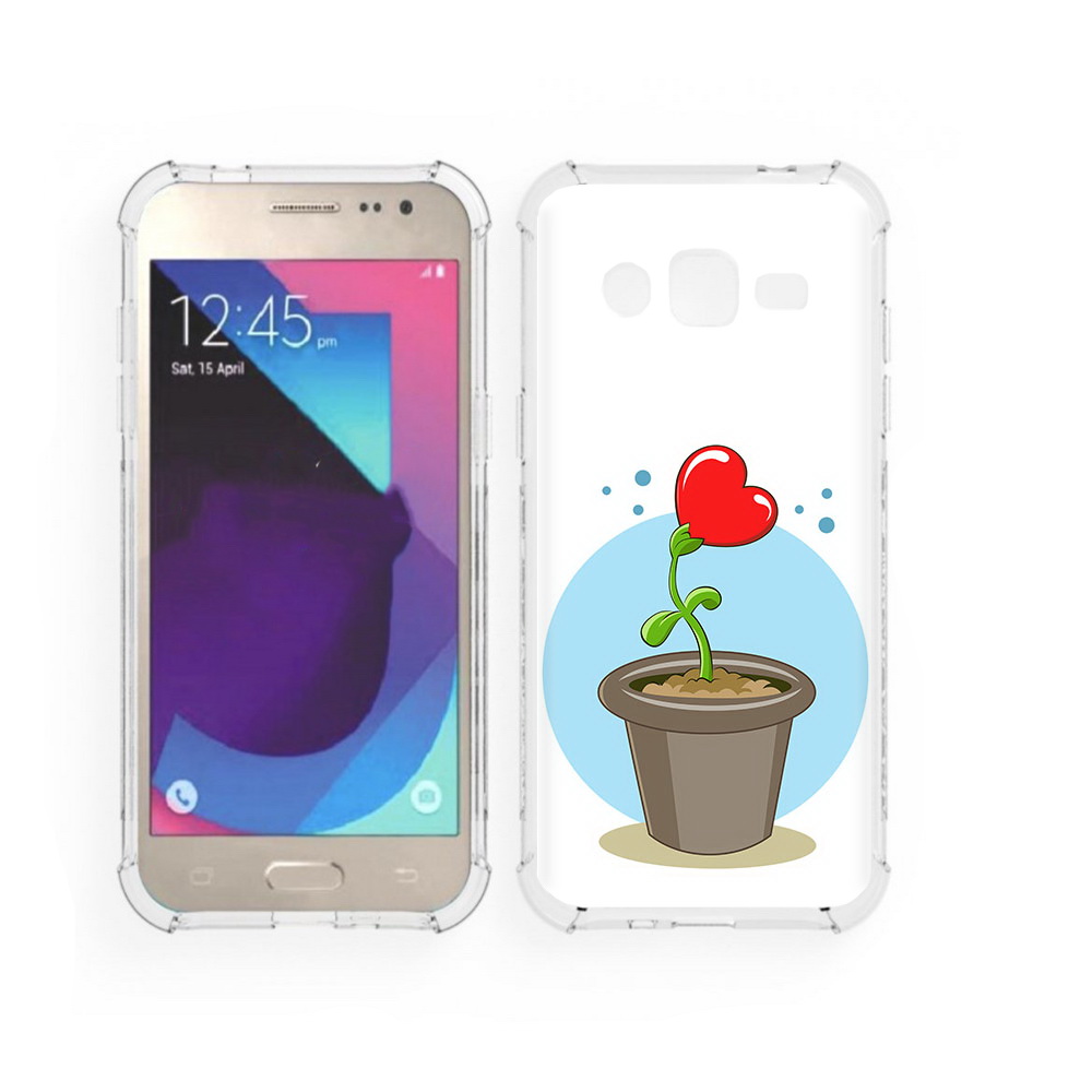 

Чехол MyPads Tocco для Samsung Galaxy J2 Растение любви 14 февраля (PT226924.572.145), Прозрачный, Tocco