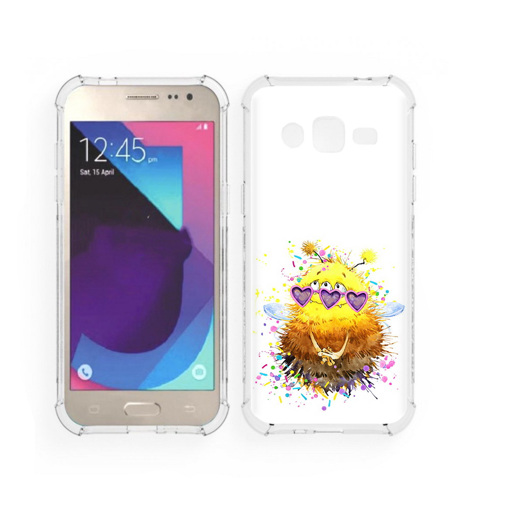 

Чехол MyPads Tocco для Samsung Galaxy J2 Пушитый шмель (PT226924.572.143), Прозрачный, Tocco