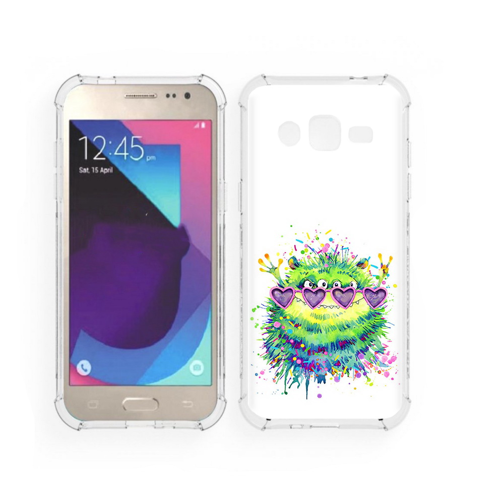 

Чехол MyPads Tocco для Samsung Galaxy J2 Пушистый персонаж (PT226924.572.142), Прозрачный, Tocco