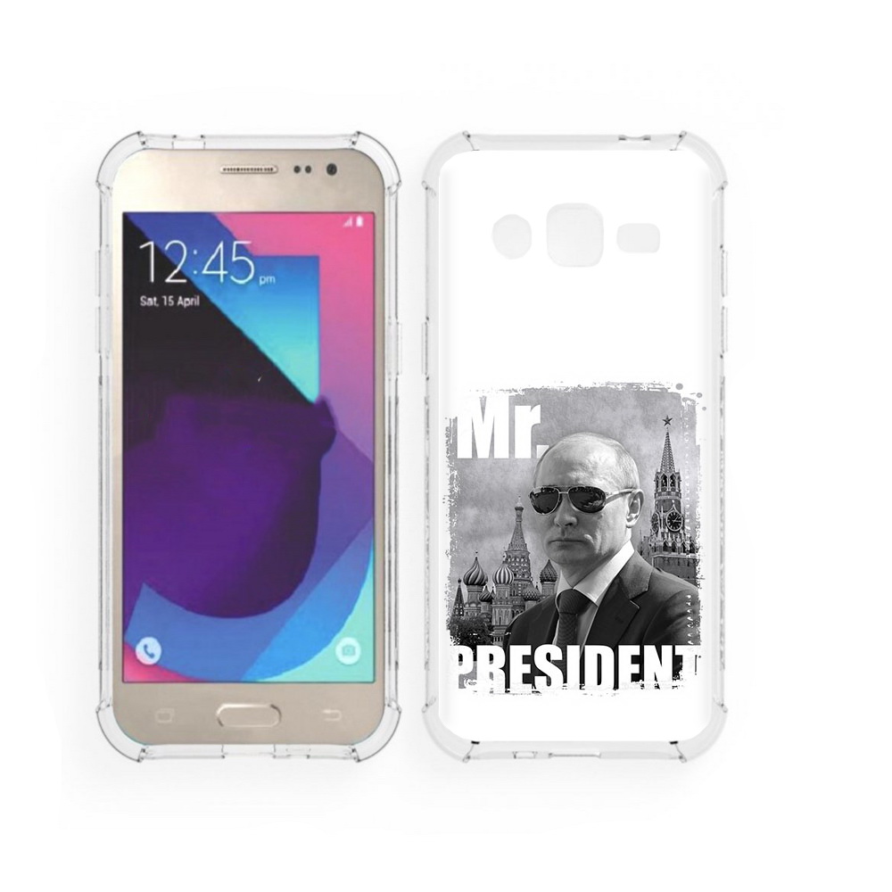 

Чехол MyPads Tocco для Samsung Galaxy J2 Путин (PT226924.572.141), Прозрачный, Tocco