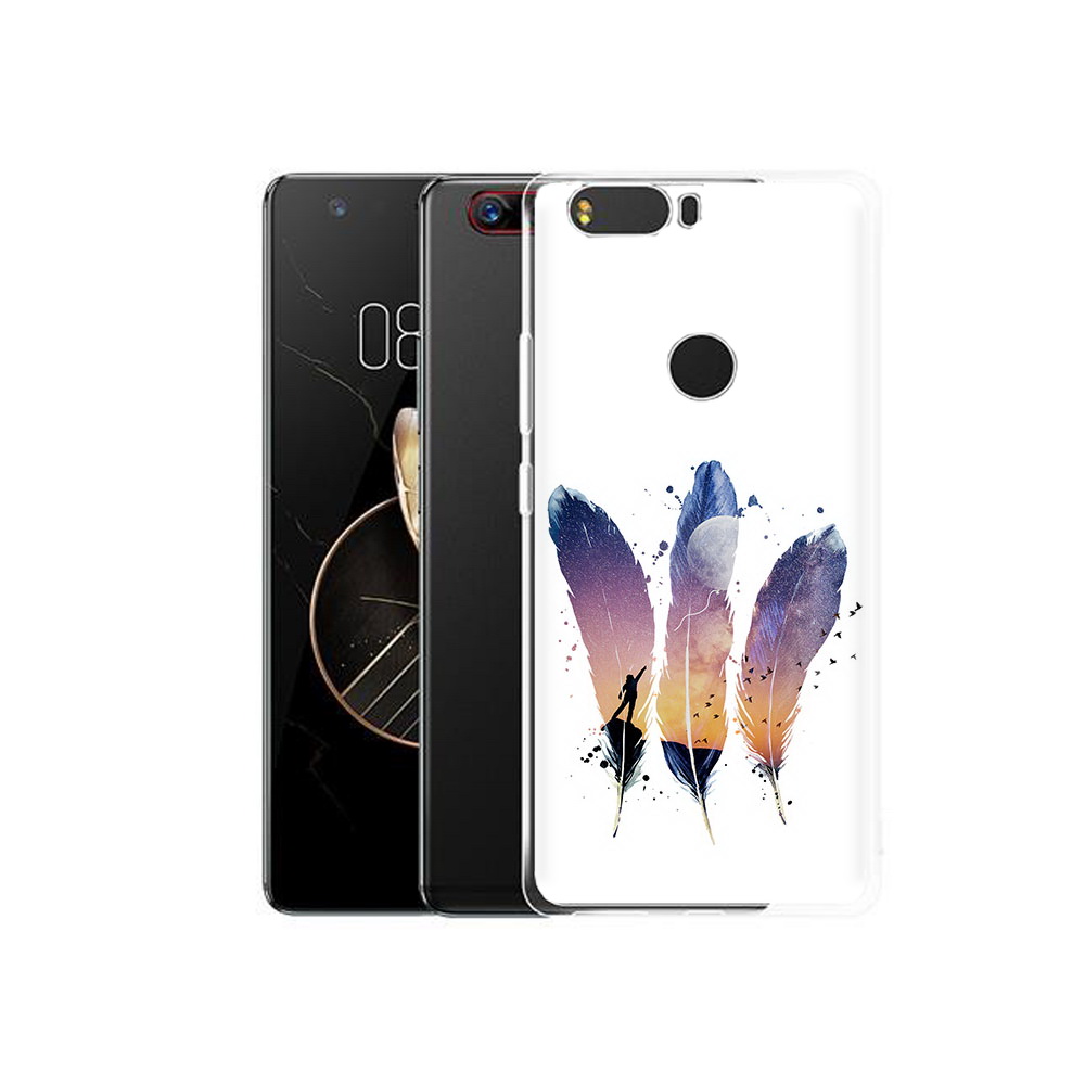 

Чехол MyPads Tocco для ZTE Nubia Z17 небесные перья (PT75244.452.519), Прозрачный, Tocco