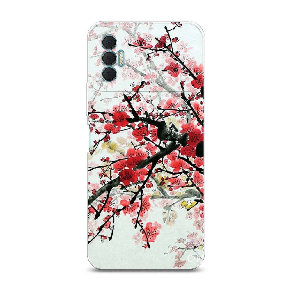 

Чехол Awog на Tecno Spark 8P "Сакура", Разноцветный, 301450-4