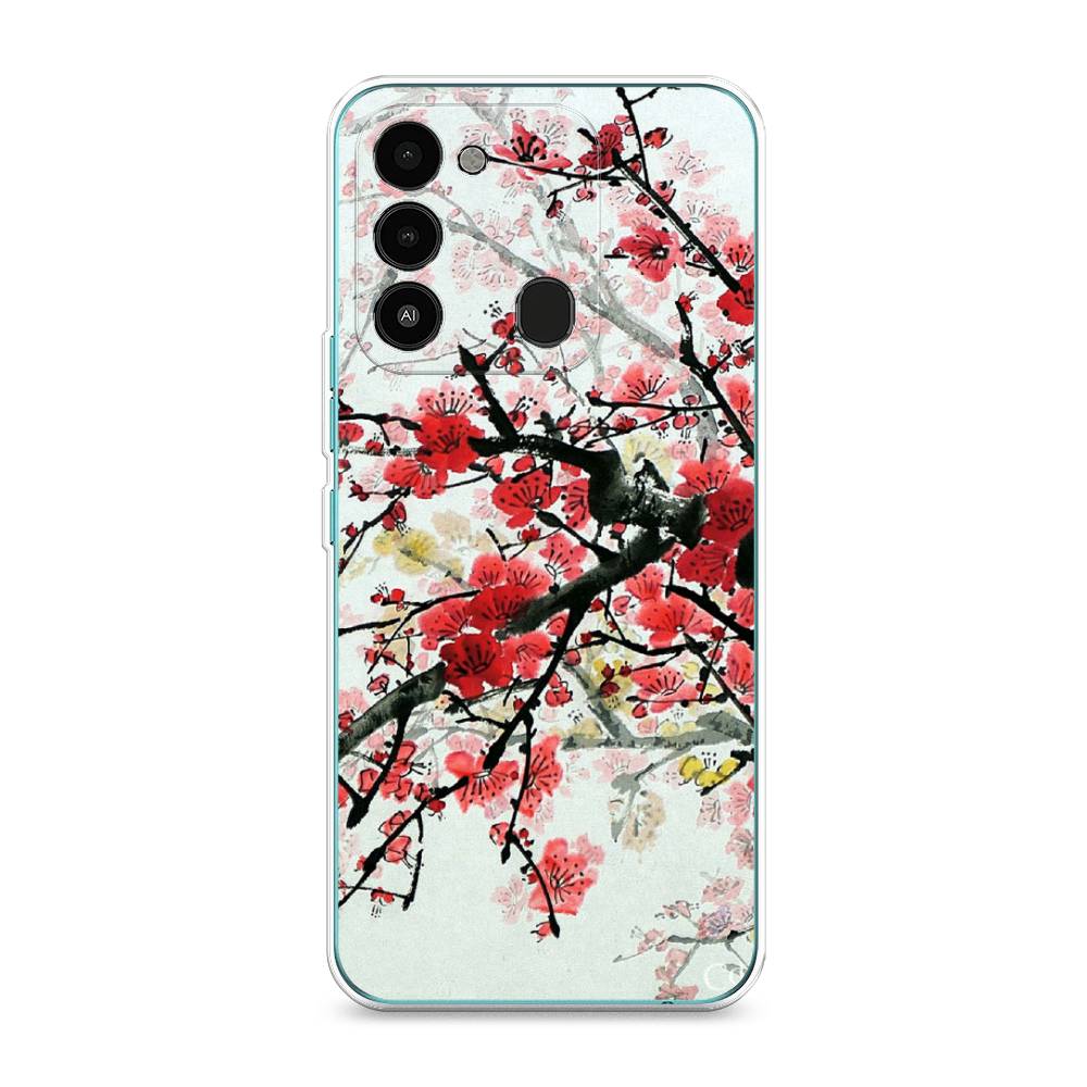 

Чехол Awog на Tecno Spark Go 2022/8С/9 "Сакура", Разноцветный, 301350-4