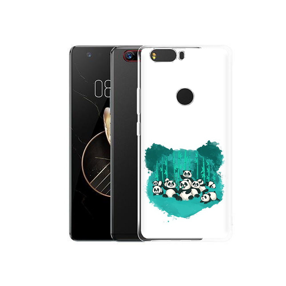 

Чехол MyPads Tocco для ZTE Nubia Z17 нарисованные панды (PT75244.452.508), Прозрачный, Tocco