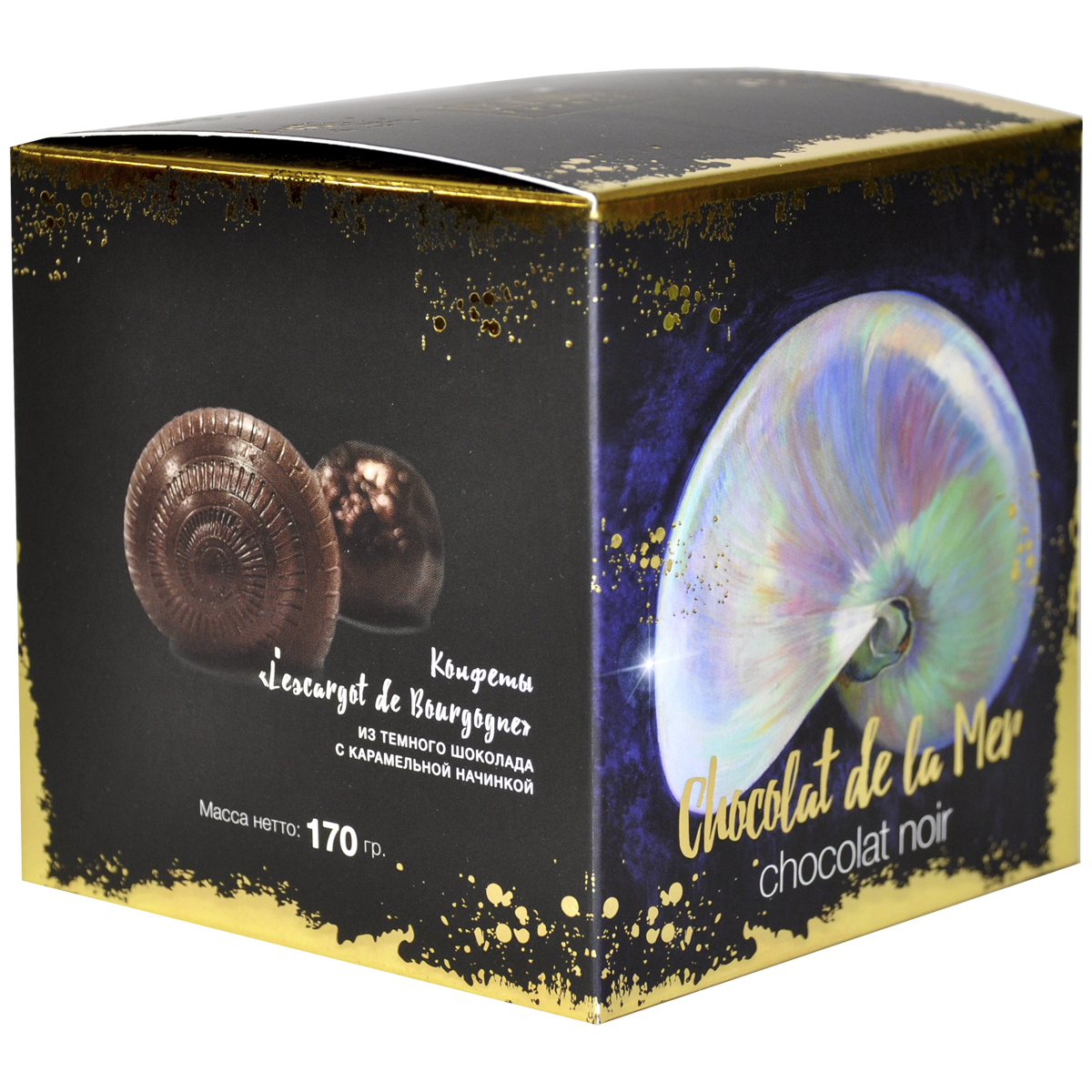 

CEZONI Конфеты из темного шоколада с карамельной начинкой «L’escargot de Bourgogne» 170 г