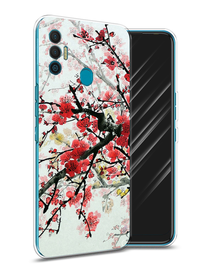 

Чехол Awog на Tecno Spark 7 "Сакура", Разноцветный, 301050-4