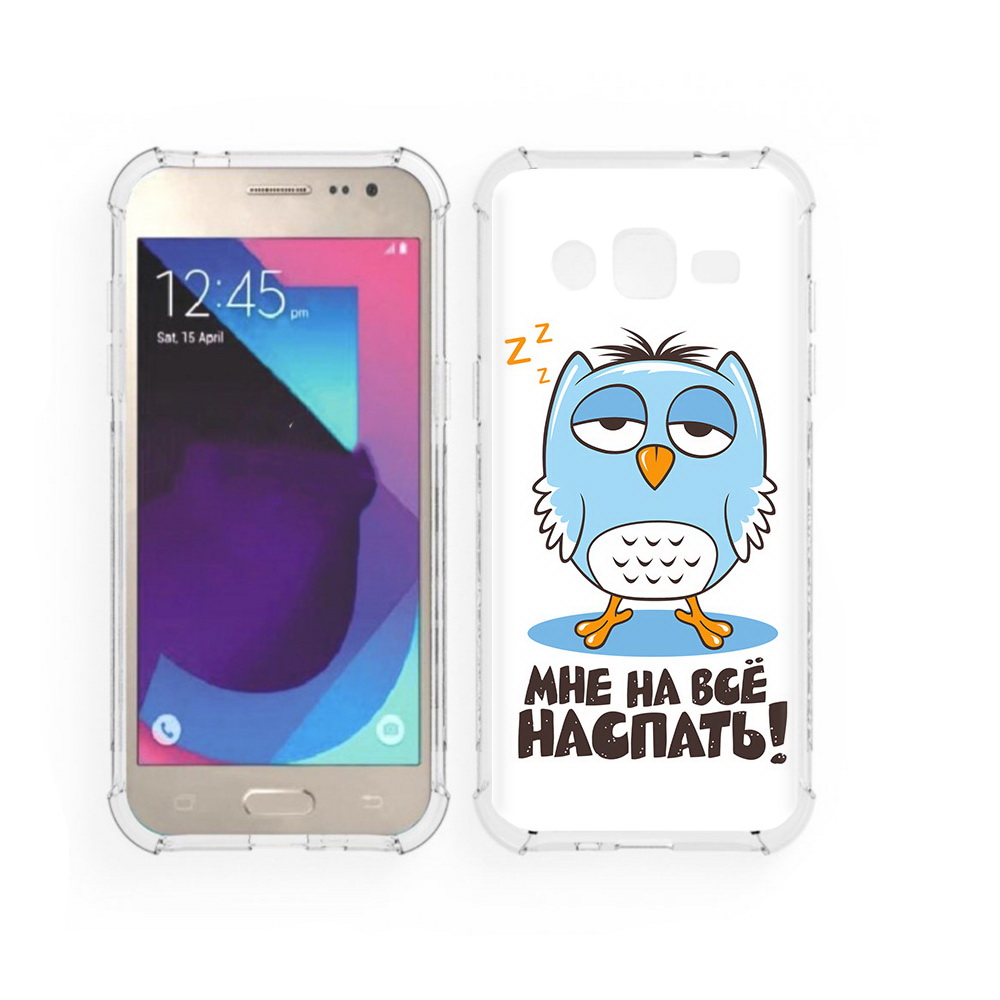 Чехол MyPads Tocco для Samsung Galaxy J2 Мне на все наспать (PT226924.572.120)