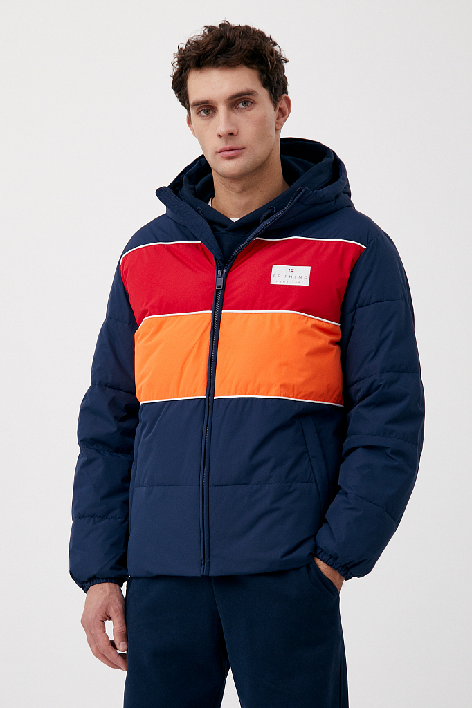 

Куртка мужская Finn Flare FAB21085 синяя 3XL, Синий, FAB21085