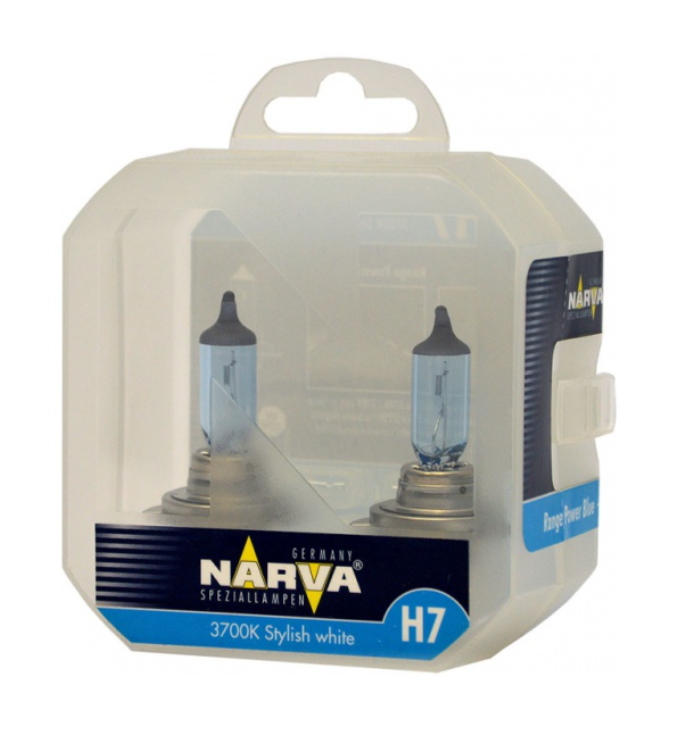 

Лампа 12 В H7 55 Вт Range Power + Синяя Галогенная 2 Шт. Narva Narva арт. 48638RPB+S2