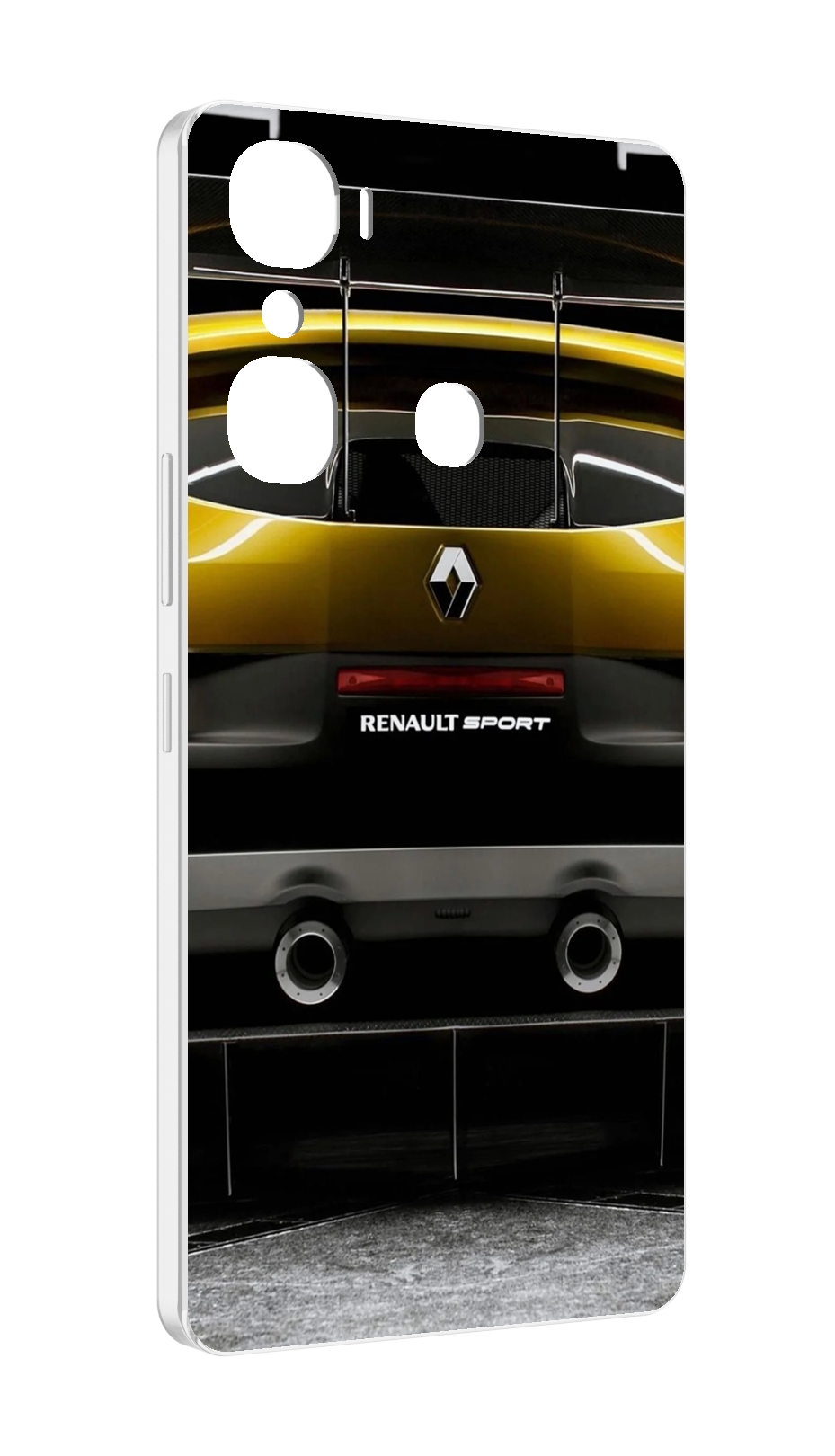 

Чехол Mypads Renault 3 Мужской Для Infinix Hot 12 Pro, Прозрачный, Tocco