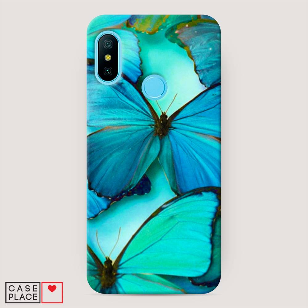 

Пластиковый чехол "Неоновые бабочки" на Xiaomi Mi A2 Lite, 34220-3
