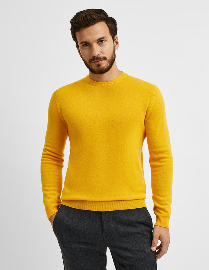 

Джемпер мужской 21A_1002U1G34 United Colors of Benetton желтый M, 21A_1002U1G34