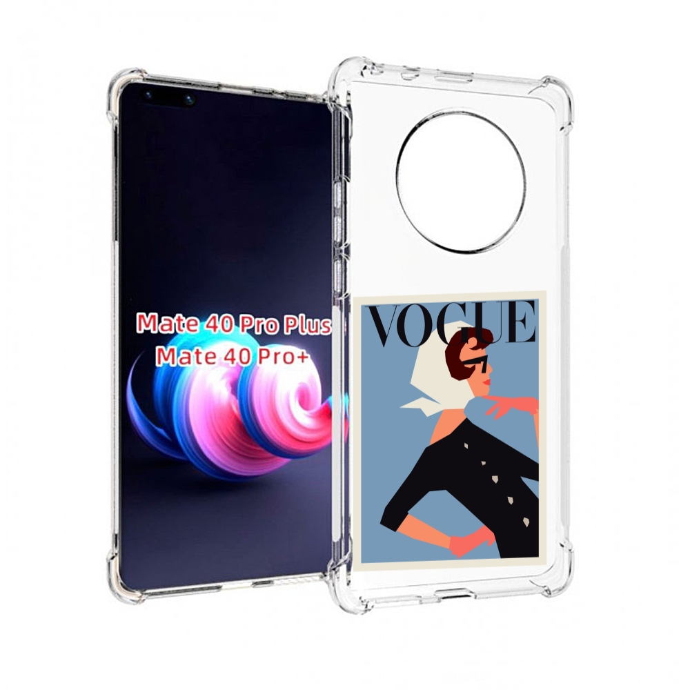 

Чехол MyPads Вогуе картинка для Huawei Mate 40 Pro+ Plus, Прозрачный, Tocco