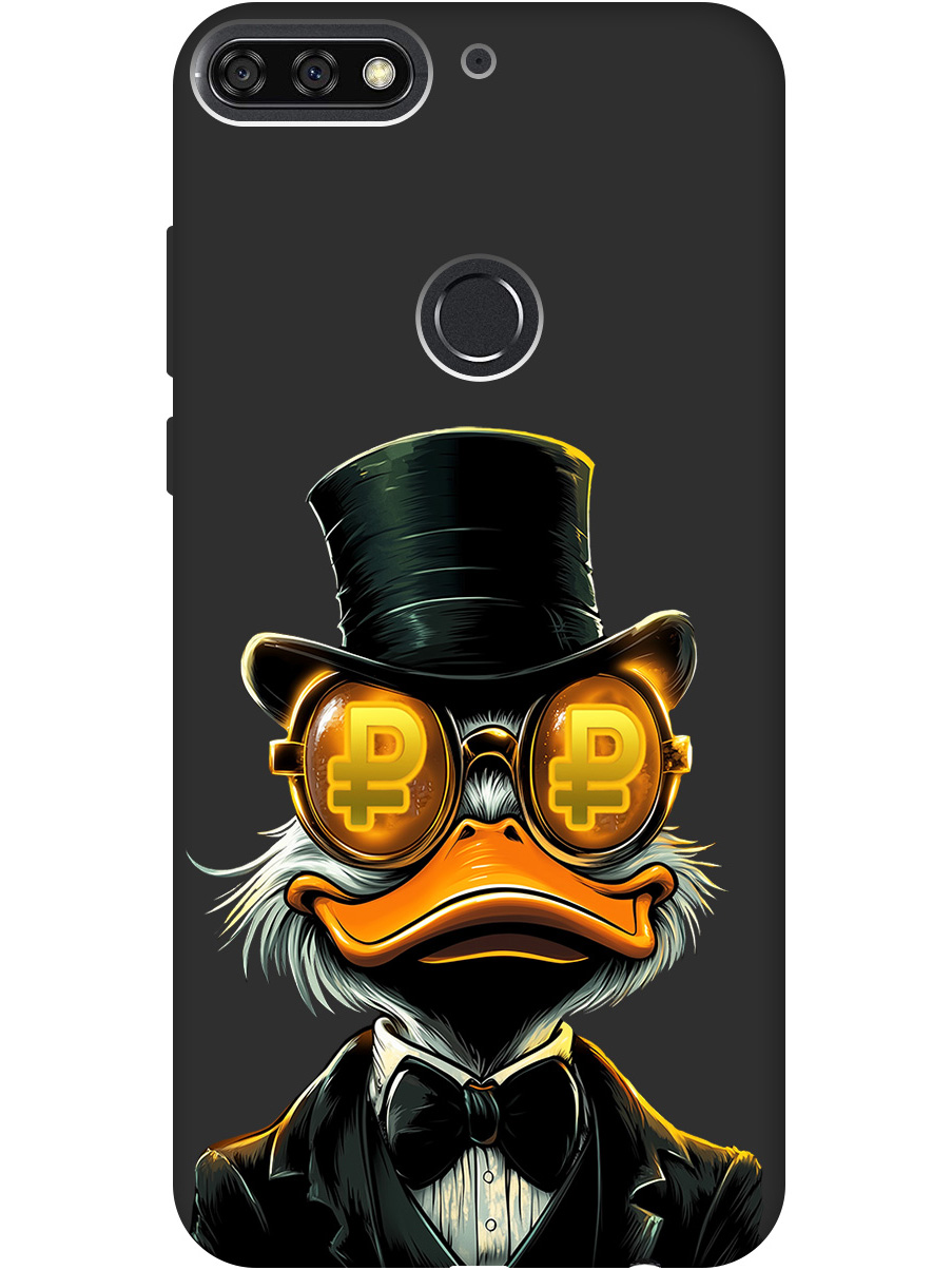 

Силиконовый чехол на Honor 7C / 7A Pro / Huawei Y6 Prime (2018) с принтом 834293, Черный;белый;оранжевый, 717873071