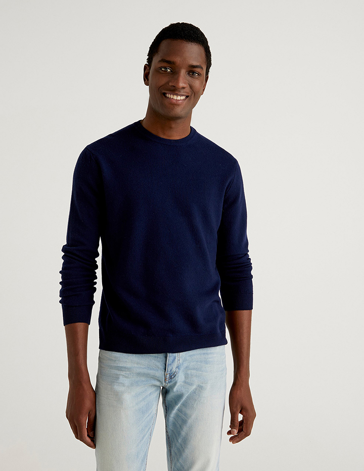 

Джемпер мужской 21A_1002U1G34 United Colors of Benetton синий L, 21A_1002U1G34