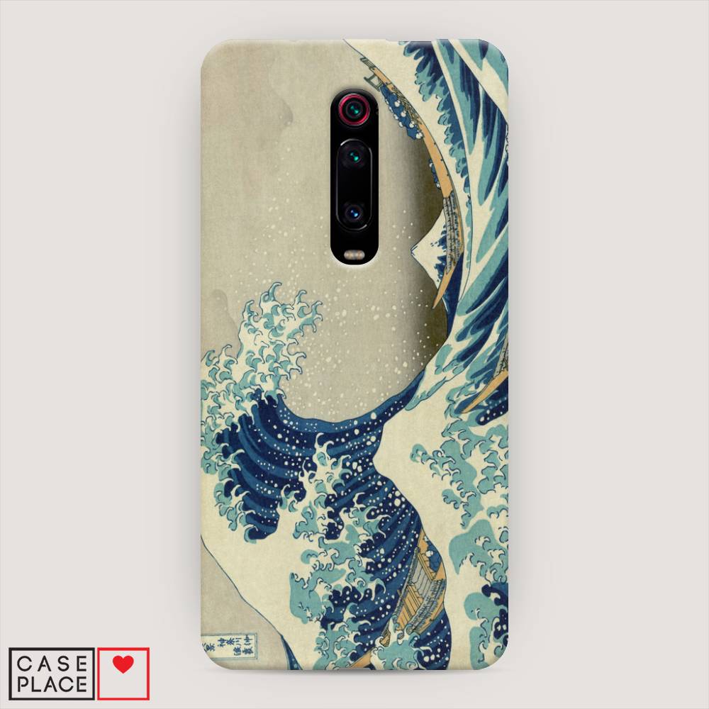 

Пластиковый чехол "Большая волна в Канагаве" на Xiaomi Redmi K20, 35520-7