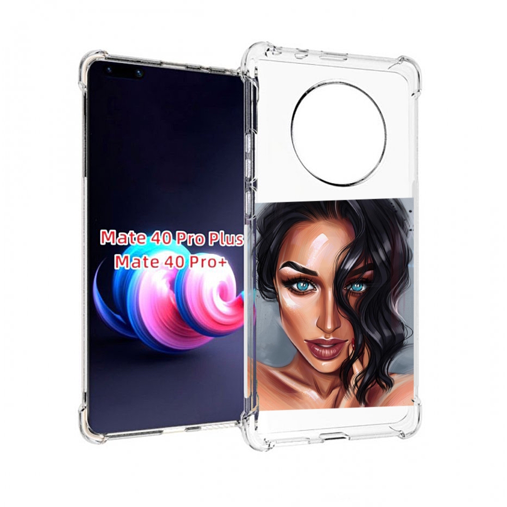

Чехол MyPads Брюнетка для Huawei Mate 40 Pro+ Plus, Прозрачный, Tocco