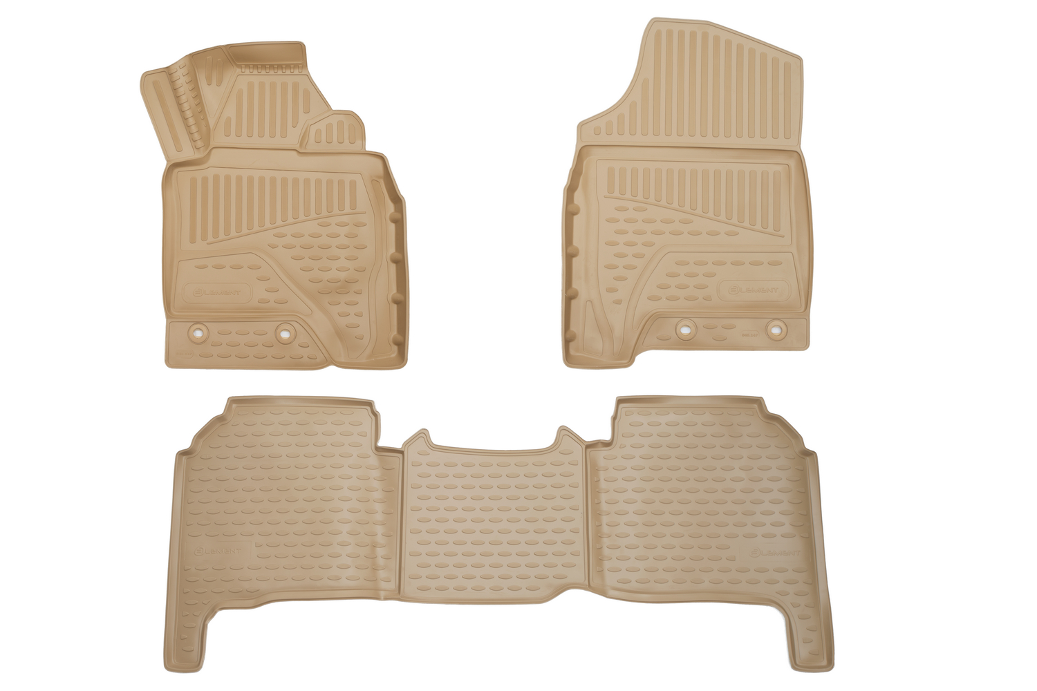 фото Коврики 3d в салон toyota land cruiser (200 р) 2012-> п.р., 3шт. (бежевый, полиуретан) element