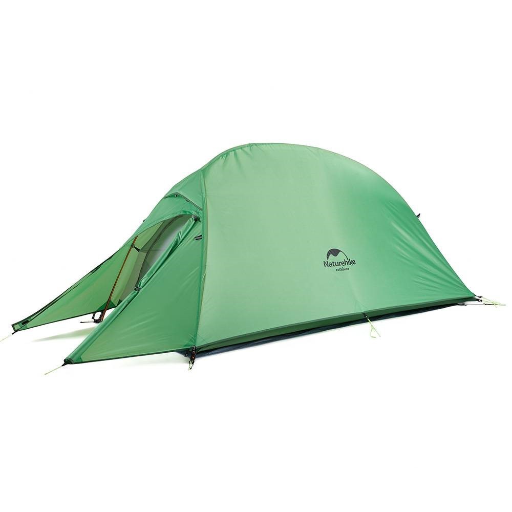 фото Палатка сверхлегкая naturehike сloud up 1 updated nh18t010-t, 210t одноместная, зеленая