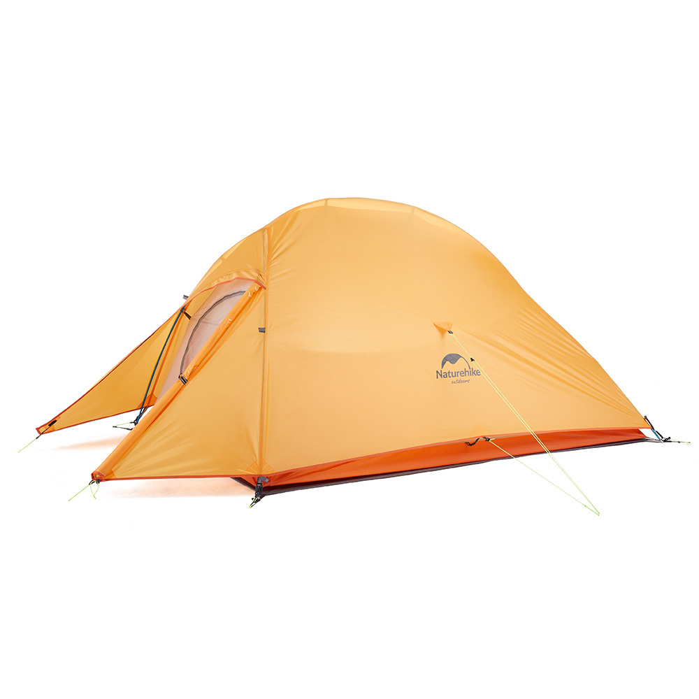 фото Палатка naturehike cloud up ii 210t nh17t001-t двухместная с ковриком, оранжевая