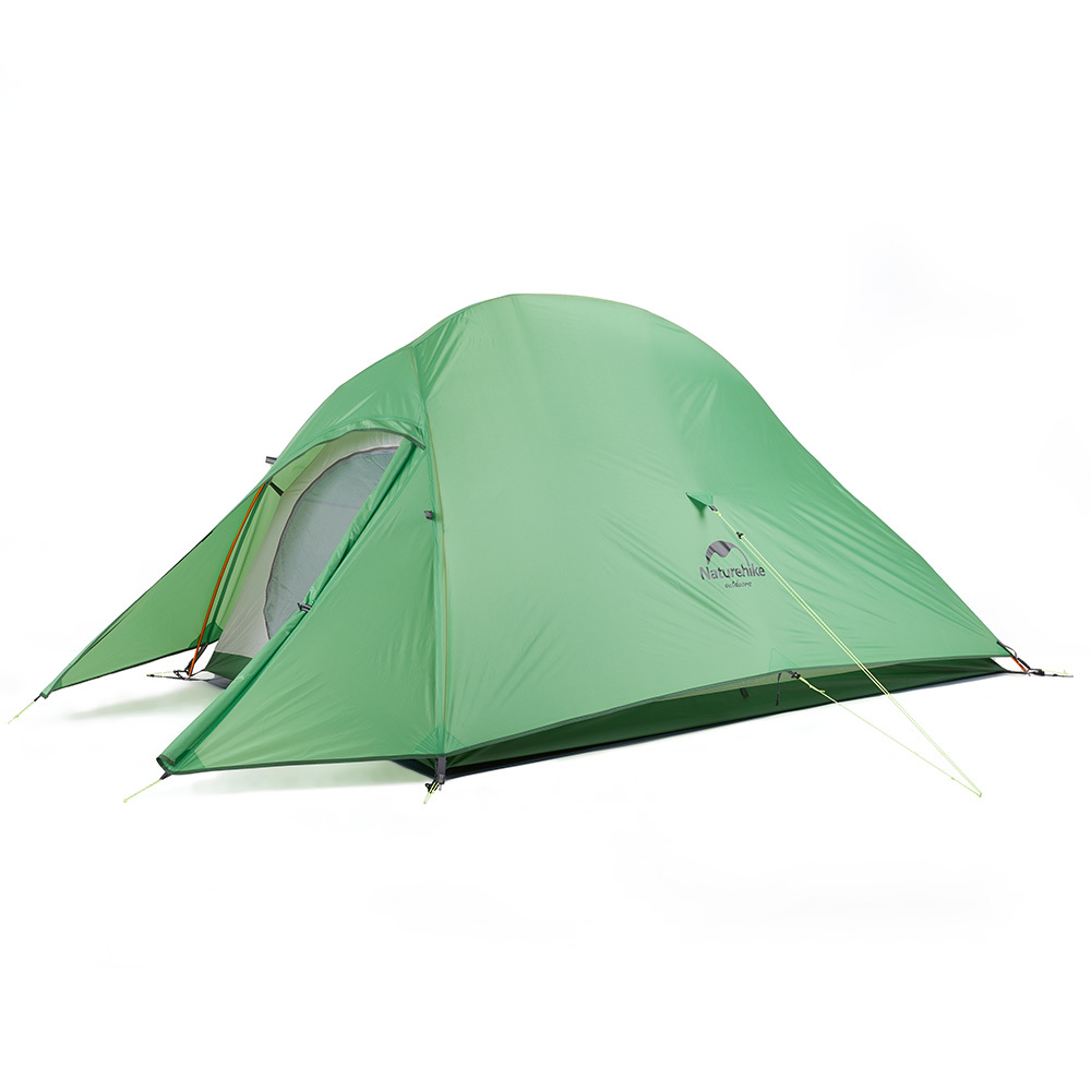 фото Палатка naturehike сloud up 2 210t nh17t001-t двухместная с ковриком, зеленая