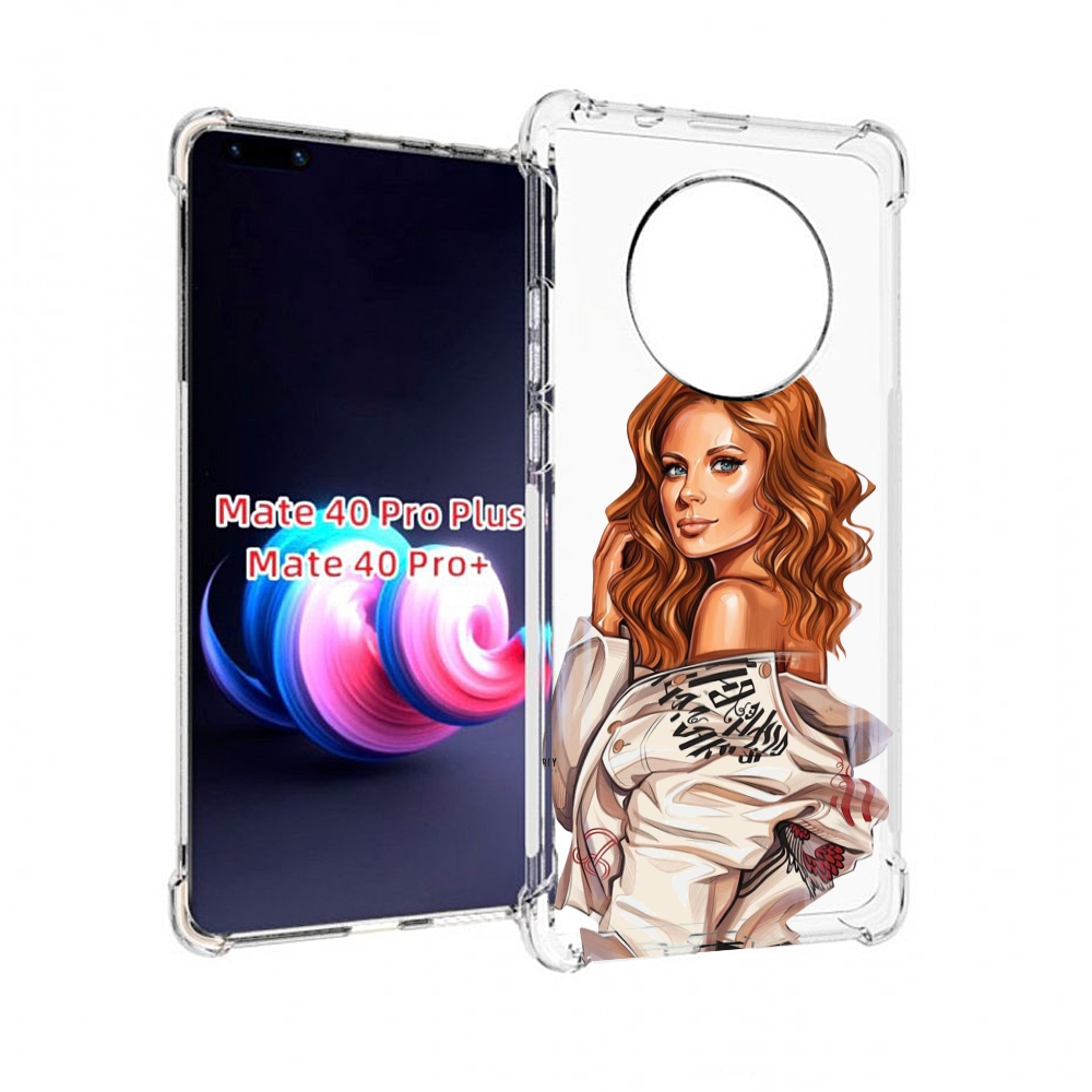 

Чехол MyPads девушка-со-спины для Huawei Mate 40 Pro+ Plus, Прозрачный, Tocco