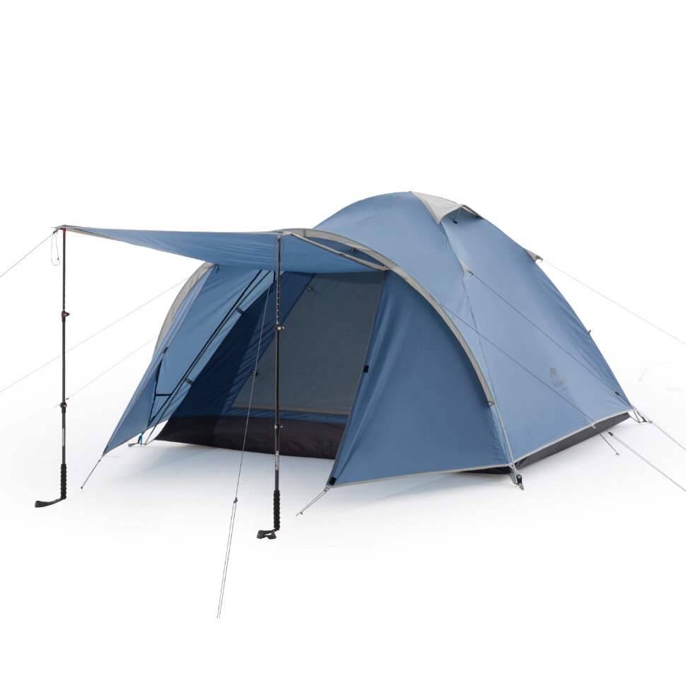 

Палатка Naturehike NH21ZP015, треккинговая, 4 места, blue, NH21ZP015