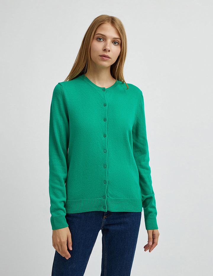 

Кардиган женский United Colors of Benetton 21A_1002D5485 зеленый XL, 21A_1002D5485