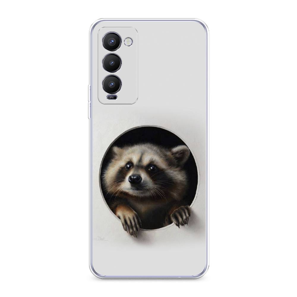 

Чехол Awog на Tecno Camon 18/18T "Любопытный енот", Разноцветный, 300950-1