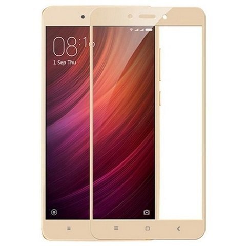 

Стекло защитное 2D для Xiaomi Redmi Note 4X Золотой