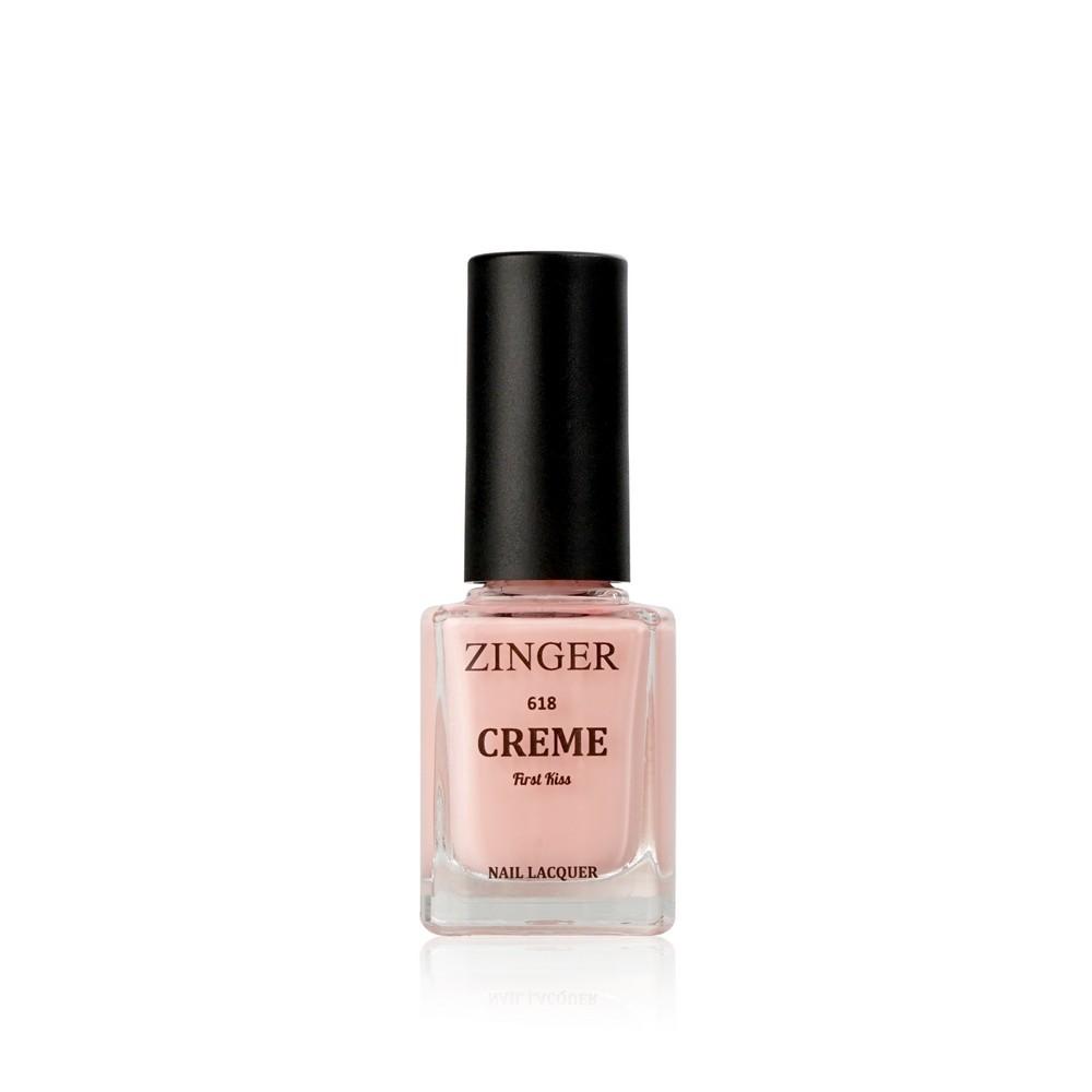 

Лак для ногтей Zinger Cream first kiss 618 розовый 12 мл