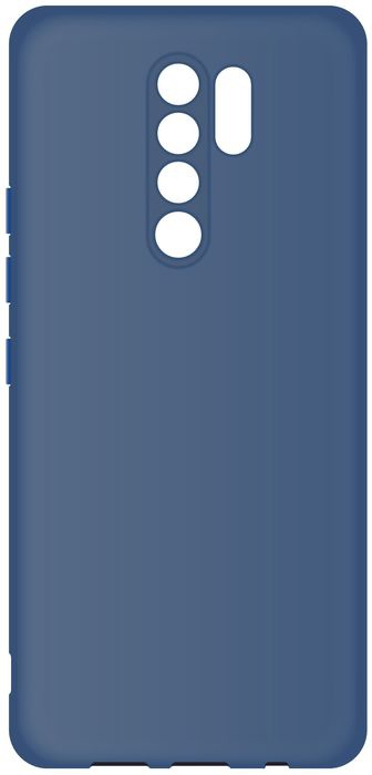 

Чехол-накладка для Xiaomi Redmi Note 10 синий, Microfiber Case, Borasco