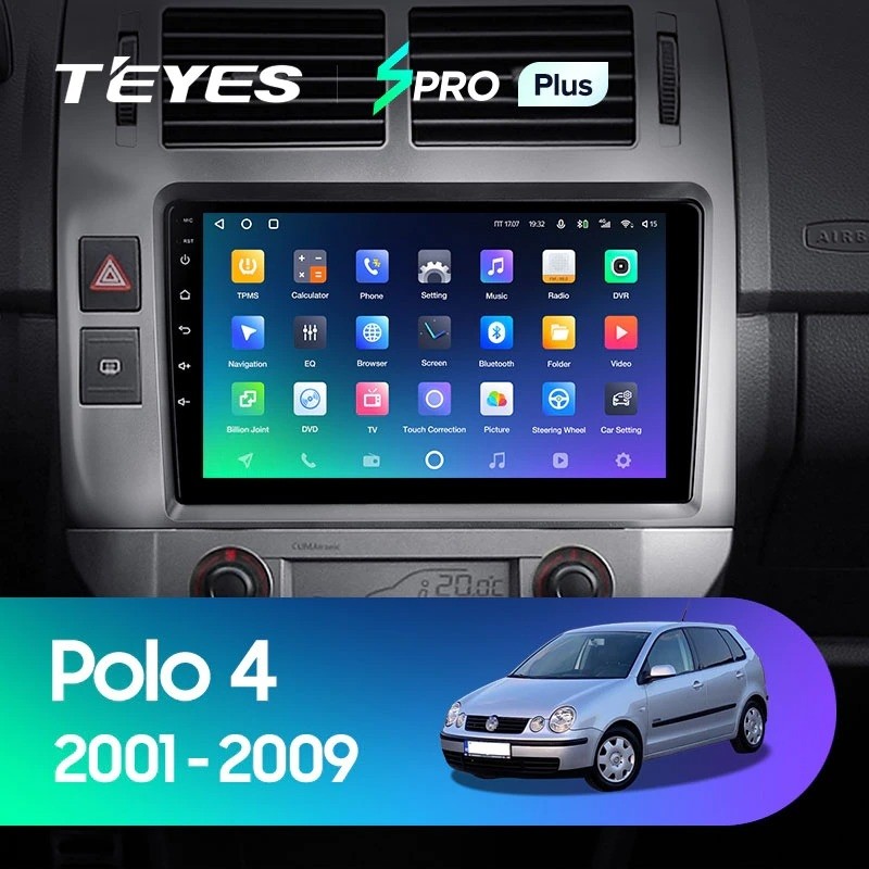 Штатная магнитола Teyes SPRO Plus 432 Volkswagen Polo Mk4 2001-2009 F2 3404000₽