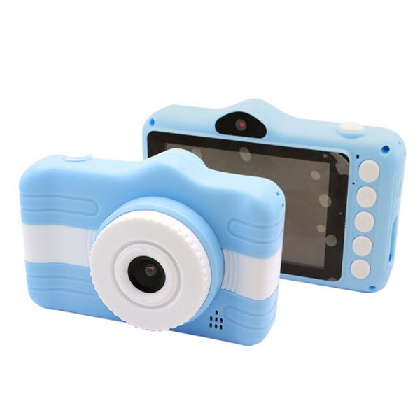 Детский цифровой фотоаппарат Kids Camera Cartoon Digital Camera голубой