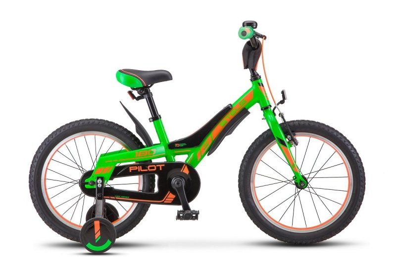 Купить LU084558, Детский велосипед STELS Pilot 180 16 V010 (2020) 9 зеленый,