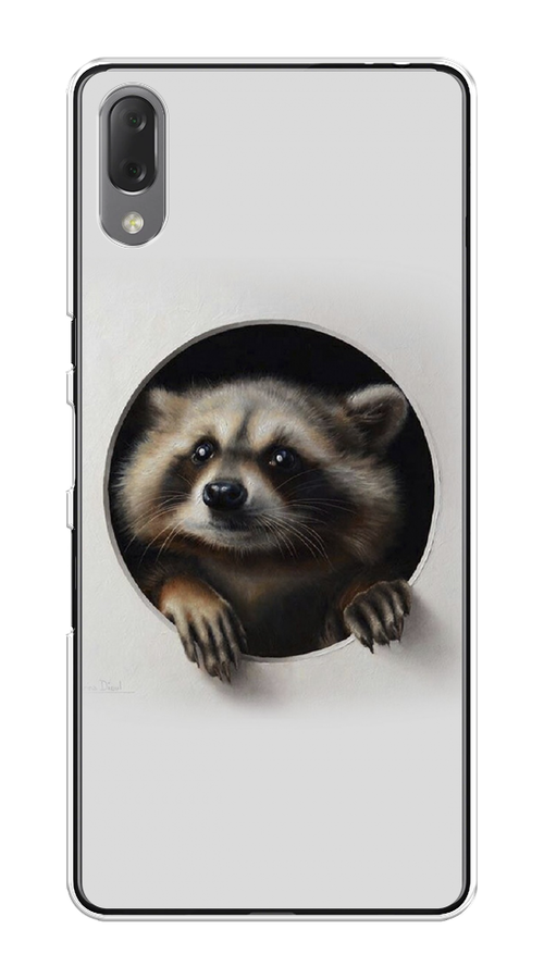 

Чехол Awog на Sony Xperia L3 "Любопытный енот", Разноцветный, 54450-1
