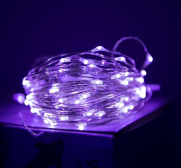 Световая гирлянда новогодняя FUNRAY Нить SE-STRING-10100P 10 м фиолетовый