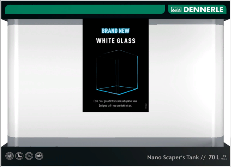 Аквариум Dennerle Nano Scaper\'s Tank White Glass 70 л