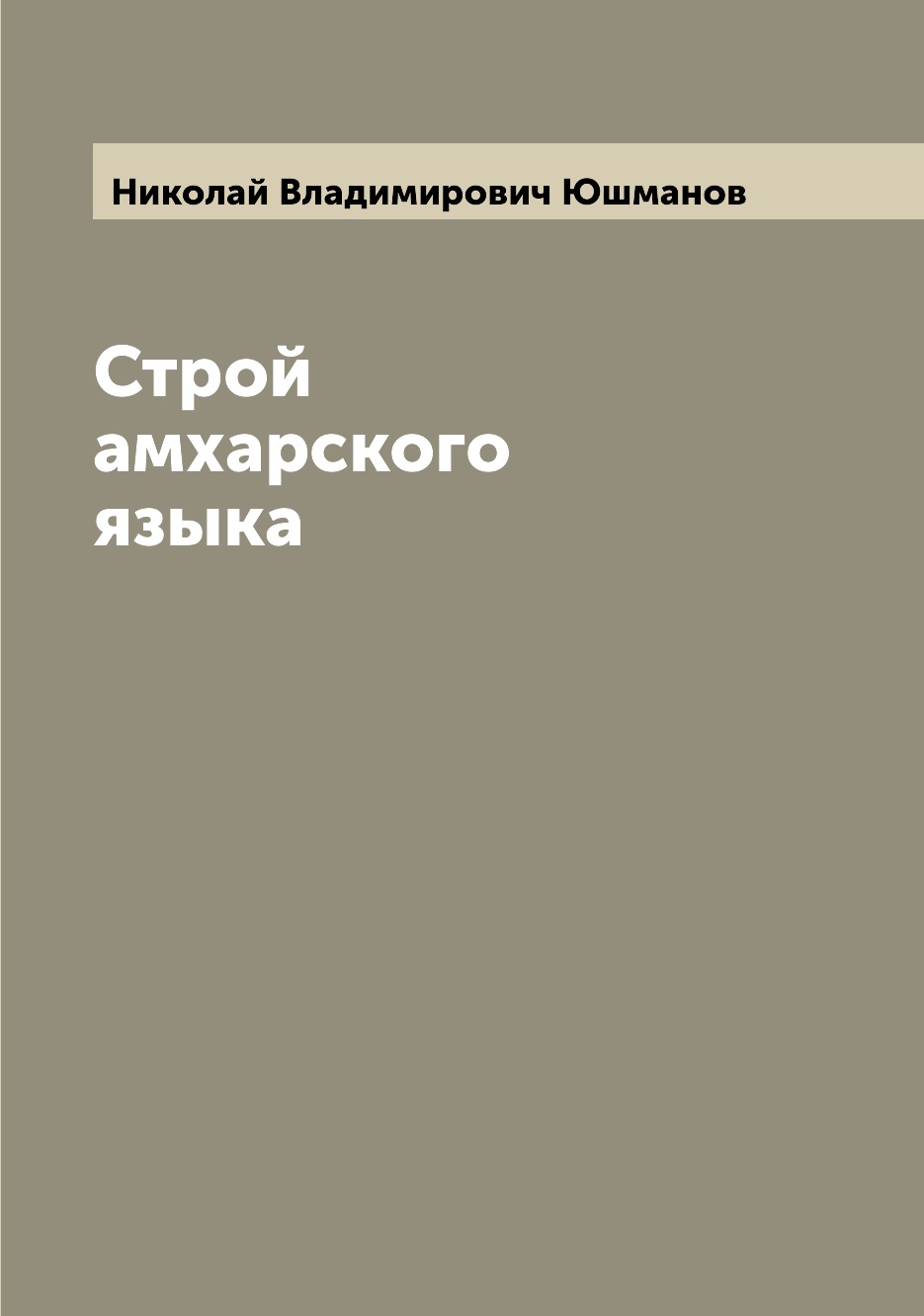 

Строй амхарского языка