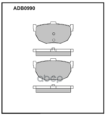 

Колодки Тормозные Hyundai ALLIED NIPPON арт. ADB0990