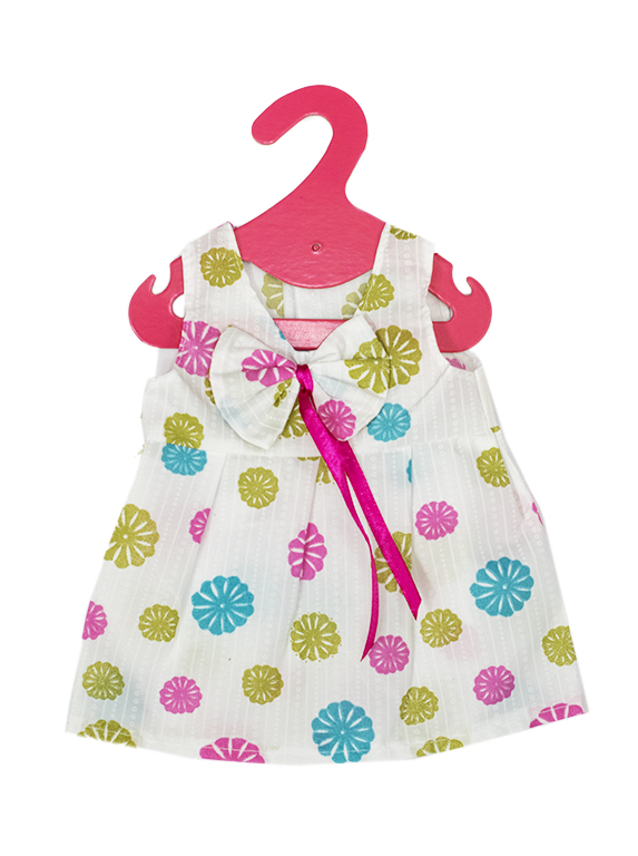 Одежда для куклы, пупса 38-43 см Платье Цветочная поляна